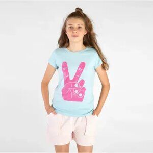 Tea Collection Peace Sign Graphic Tee, Size 12